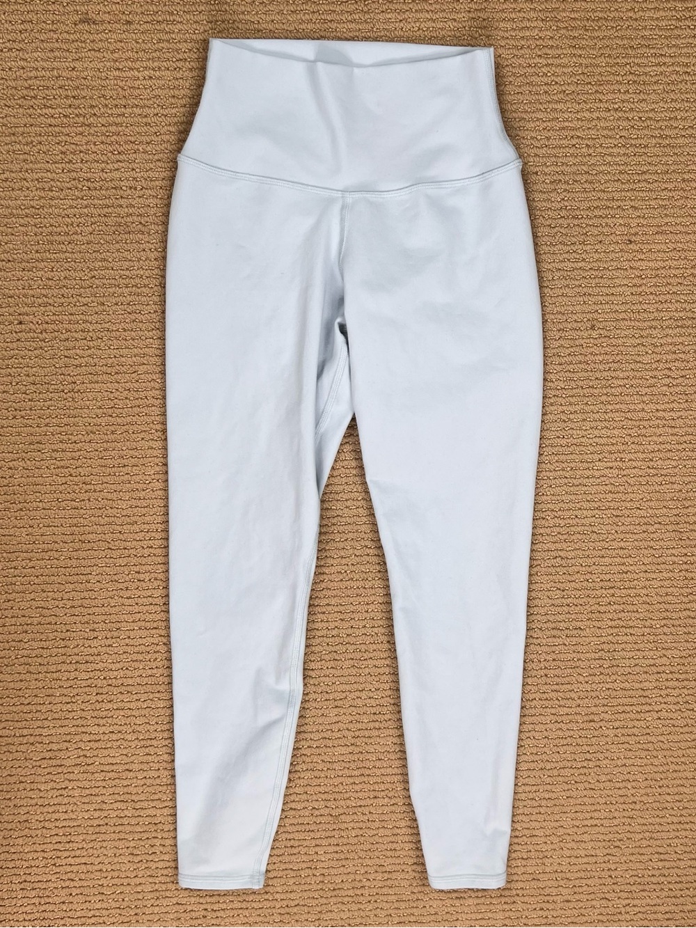 Alo Yoga Leggings Womens XS Baby Blue High Waist Ankle Yoga Pants Gym READ